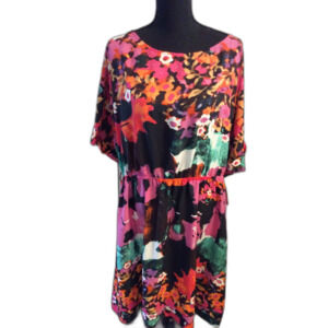 New NWT Plus Size 24W Floral Dress Short sleeve